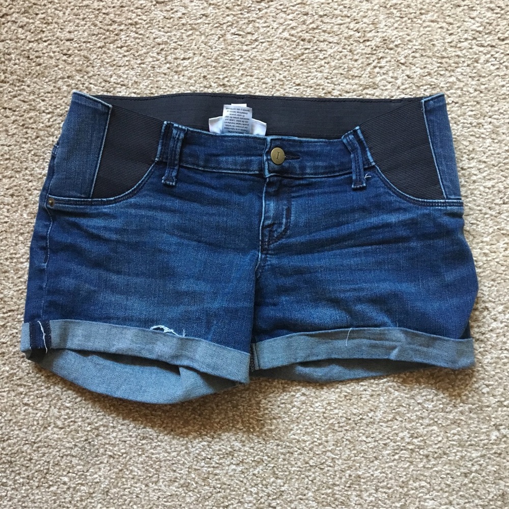 Maternity jean shorts